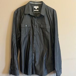 Calvin Klein men’s long sleeve button down very clean non smoker !!